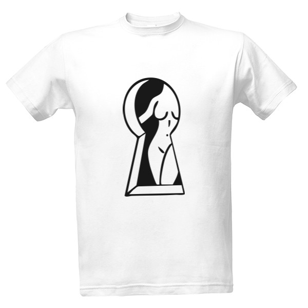 Tričko s potiskem Keyhole Woman