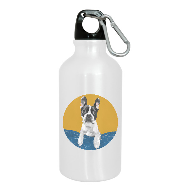 Turistická láhev s potiskem Lahev Boston Terrier