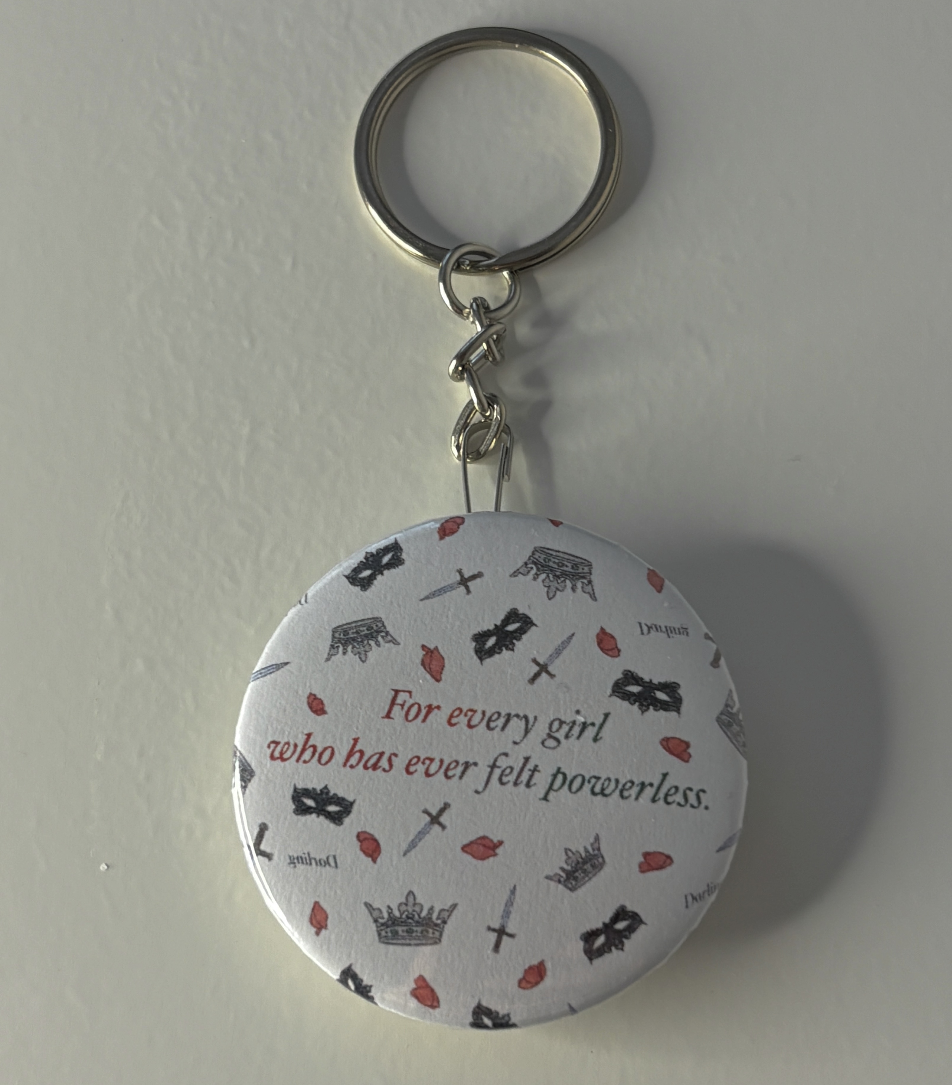 Přívěšek na klíče Bezmocná s citátem